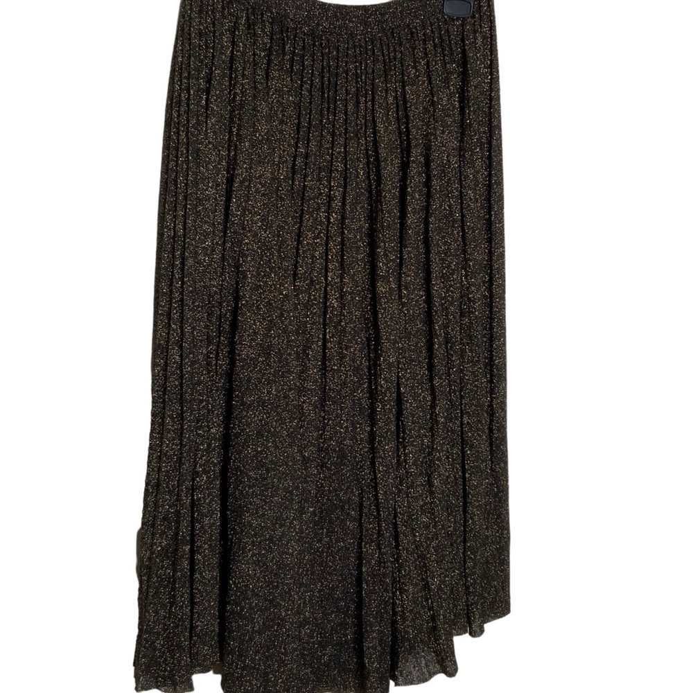 T. TAHARI metallic and viscose blend full skirt. Midi length. Size s/p - Picture 2 of 8